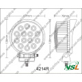 42W 4.5 &quot;14 Luz de trabajo LED / 2800lm Luz de trabajo LED / Luz de trabajo LED para luz antiniebla de máquina forestal